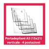 Portadepliant A5 verticale - 4 postazioni
