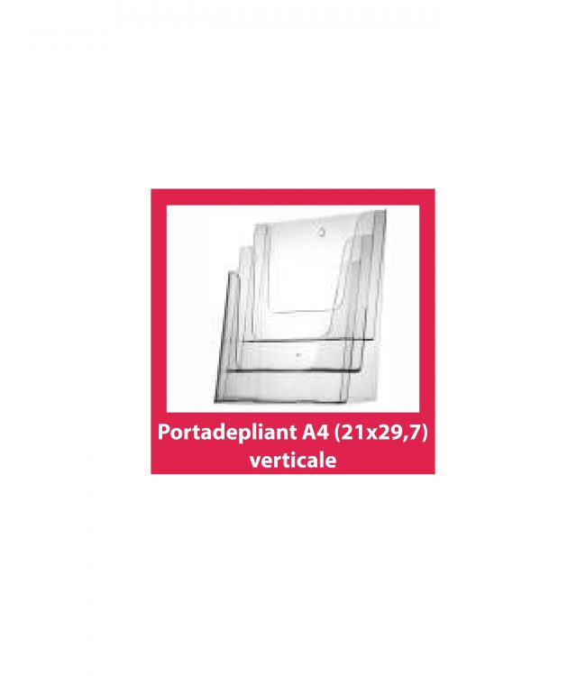Portadepliant A4 verticale - 3 postazioni